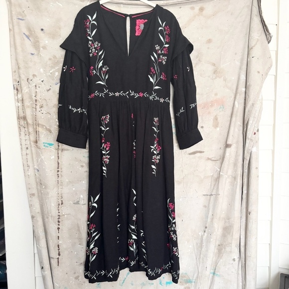 Anthropologie Embroidered Midi Dress - Picture 2 of 5